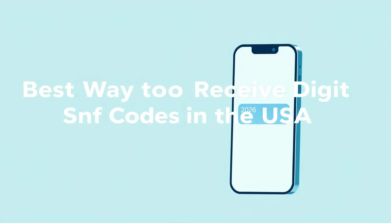 Best Way to Receive Digit SMS Codes in the USA (2026)