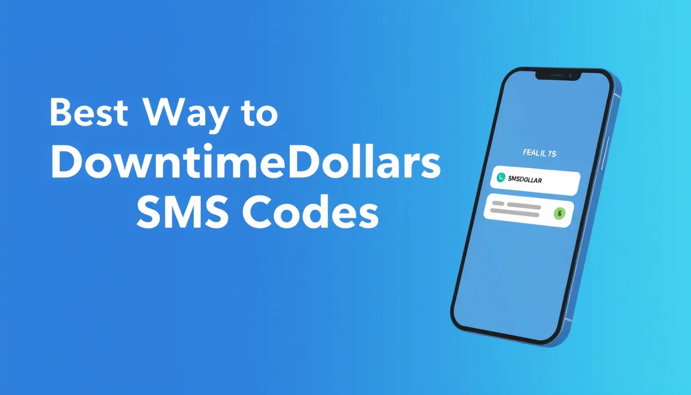Best Way to Receive DowntimeDollars SMS Codes in USA (2026)