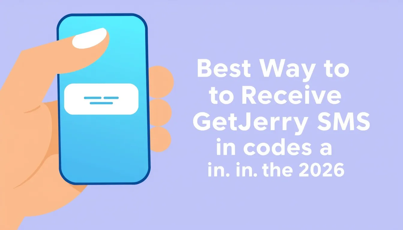 Best Way to Receive GetJerry SMS Codes in the USA (2026)