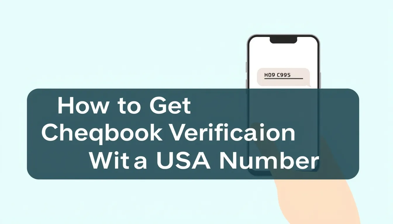 How to Get Cheqbook Verification Codes With a USA Number