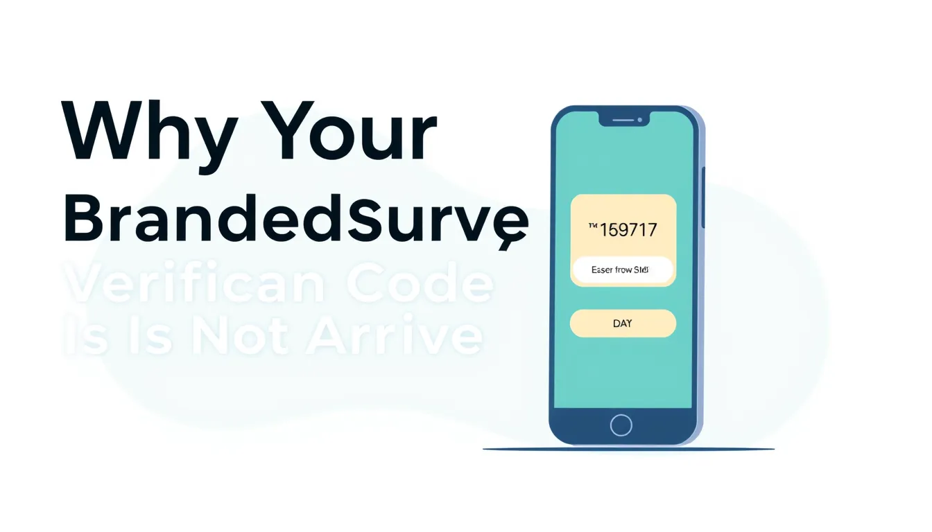 Why Your BrandedSurvey Verification Code Is Not Arriving
