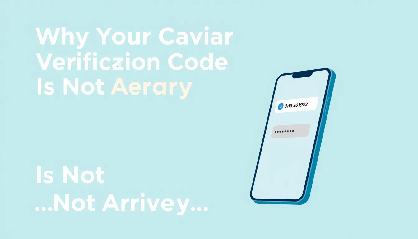 Why Your Caviar Verification Code Is Not Arriving (Fixes)