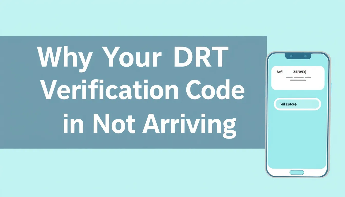 Why Your DRT Verification Code Is Not Arriving (Fixes)