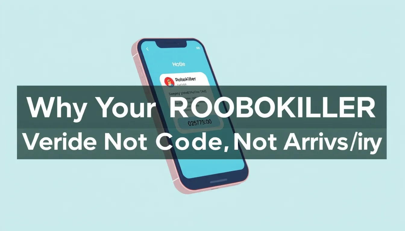 Why Your RoboKiller Verification Code Is Not Arriving & Fix